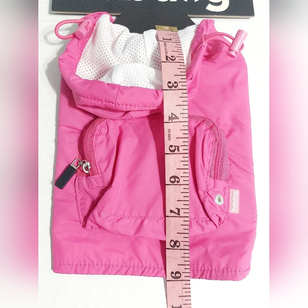 Fabdog Hot Pink Dog Raincoat XS 8